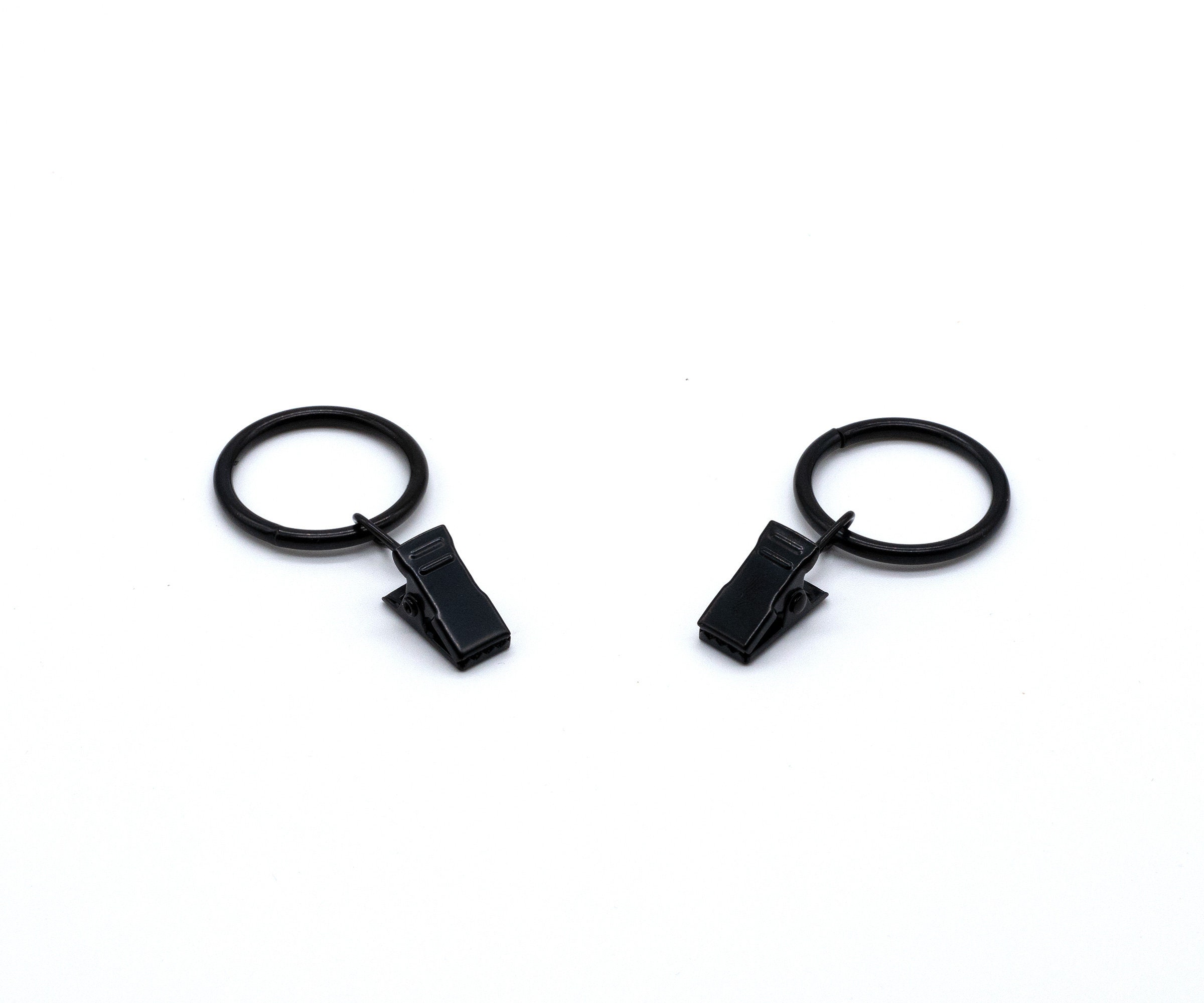 Produktbild von Vorhang Ringe 32 Stück Metall Vorhangringe Gardinenringe Mit Clips Vorhang Hängend Ringe, Golden Vorhang Clips Ringe, Rostfrei Gardinenhaken Mit Ösen Von Gardinen (32 Mm Innen) Für Duschvorhang (Gold Vorhang Klammern