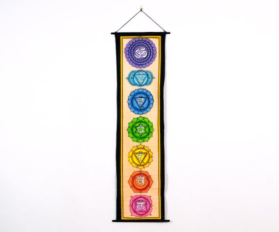 Seven Chakras Black Banner Seven Chakras Black Banner
