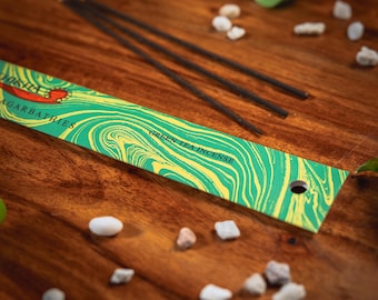 Incense Sticks Auroshika Green Tea Agarbathies, indian incense, handrolled, made from natural resins and spices