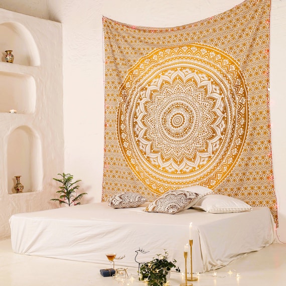 Cloth mandala wall hanging sale