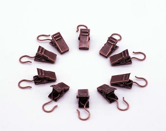 Curtain clip bronze wall cloth Attachment for hanging cloths and carpets on the wall, very strong clip with hooks