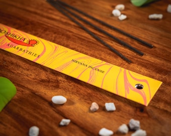 Incense Sticks Auroshika Nirvana Agarbathies, indian incense, handrolled, made from natural resins and spices