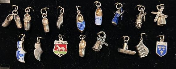 Vintage European Travel Charms – Sterling Silver Souvenir Charm, Sold Separately