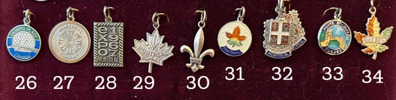 Vintage Eastern Canada Sterling silver charms 196… - image 5