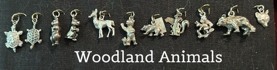 Vintage Sterling Animals Pets Cats & Dog Charms 1… - image 8