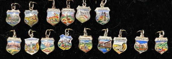 Vintage Austria Travel Shields and Hand Painted C… - image 3