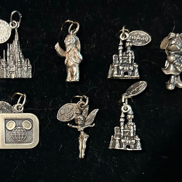 Vintage Disney World & Disneyland Sterling Silver Charms New Photos May 1, 2024