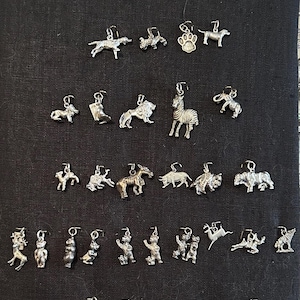 Vintage Sterling Animals Pets Cats & Dog Charms 1960-1970s Select in Variations New Photo as of Feb 6, 2025