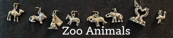 Vintage Sterling Animals Pets Cats & Dog Charms 1… - image 6