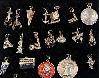 Rhode Island State Charm Antiqued Sterling Silver Rhode Island State Charm Antiqued Sterling Silver