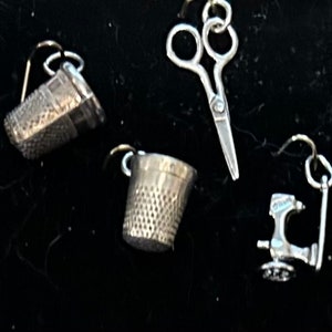 Sewing Sterling Silver charms Sewing tools Sewing Machines Sold Separately New Charms April 5