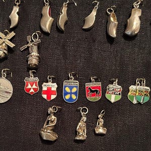 Holland & Netherlands Travel Charms in Sterling 800 835 silver 1950s to 1970s Vintage each Sold Separately NEW Photos Feb 15, 2025