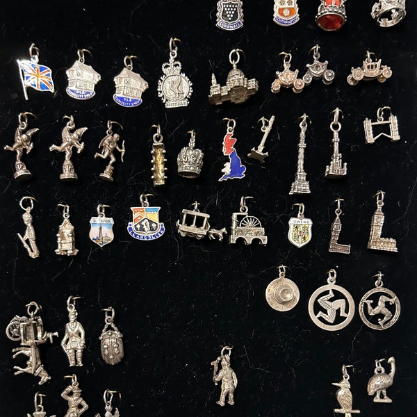 United Kingdom Travel Charms in Sterling 1950s to 1970s Vintage each Sold Separately NEW Charms March 22, 2024