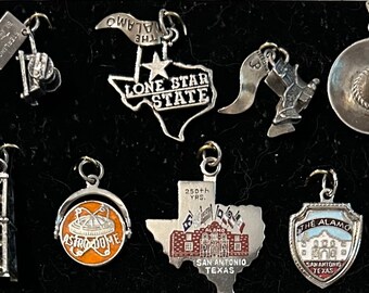 Texas Charms Vintage Sterling 1960s 1970s Very Solid and Detailed Charms New photos July 9, 2023