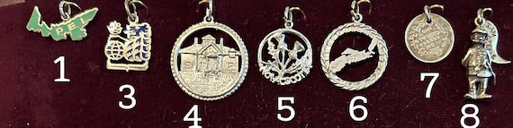 Vintage Eastern Canada Sterling silver charms 196… - image 2