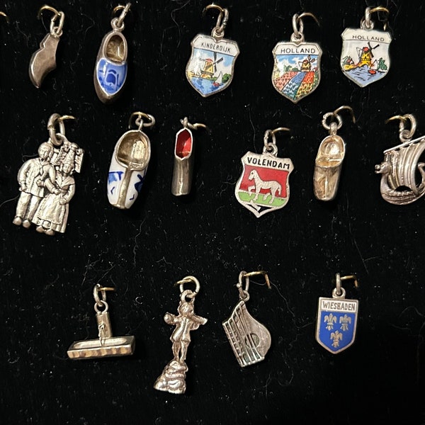 Smaller European & More - Charms in Sterling 800 835 silver 50s to 70s Vintage Charms each Sold Separately NEW Pics April 10