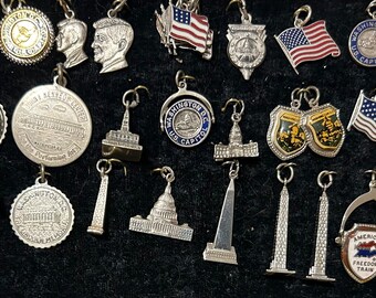 Vintage Washington DC & USA Sterling charms Sold Separately Choose from Variations New photos April 22