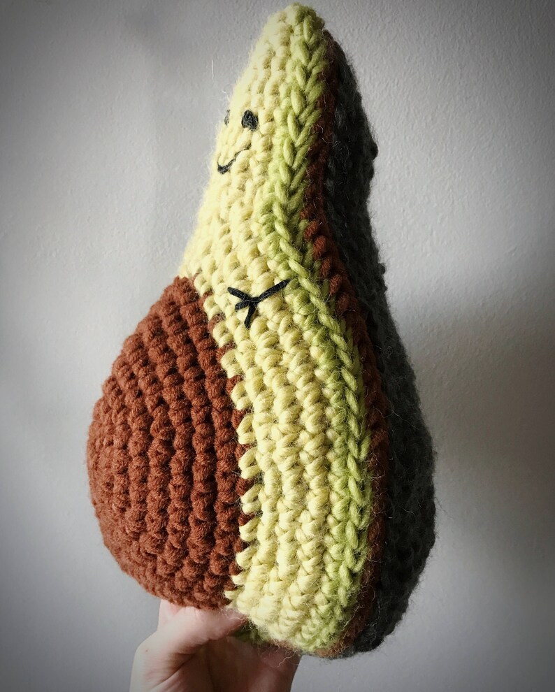 avocado cushion fluffy