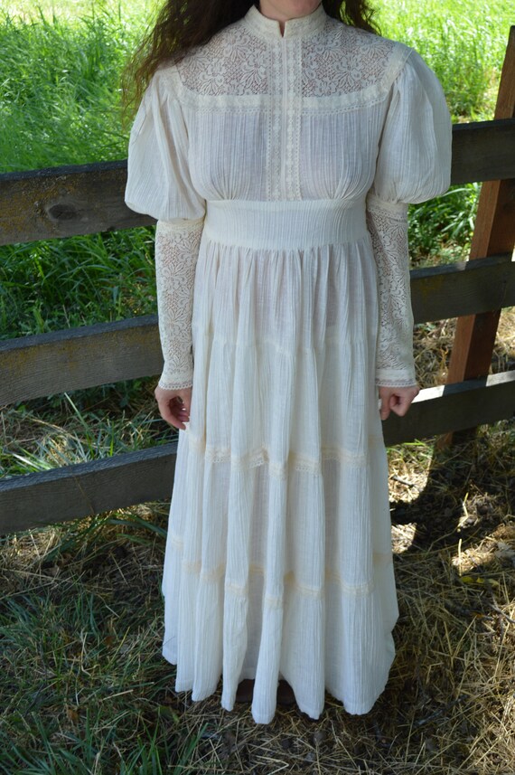 Vintage Gunne Sax Style Dress Size 9 1970's