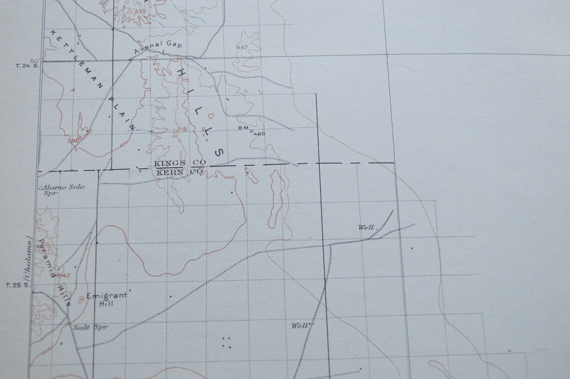 Antique 1914 Lost Hills California San Joaquin Valley Etsy