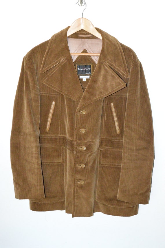 Vintage Towncraft Corduroy Men's Jacket With Faux
