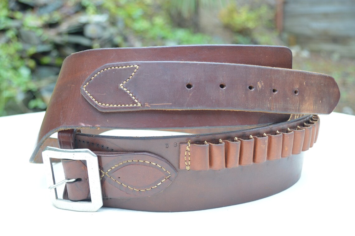 1960's Hunter Vintage Western Style Cowboy Cartridge Belt Etsy