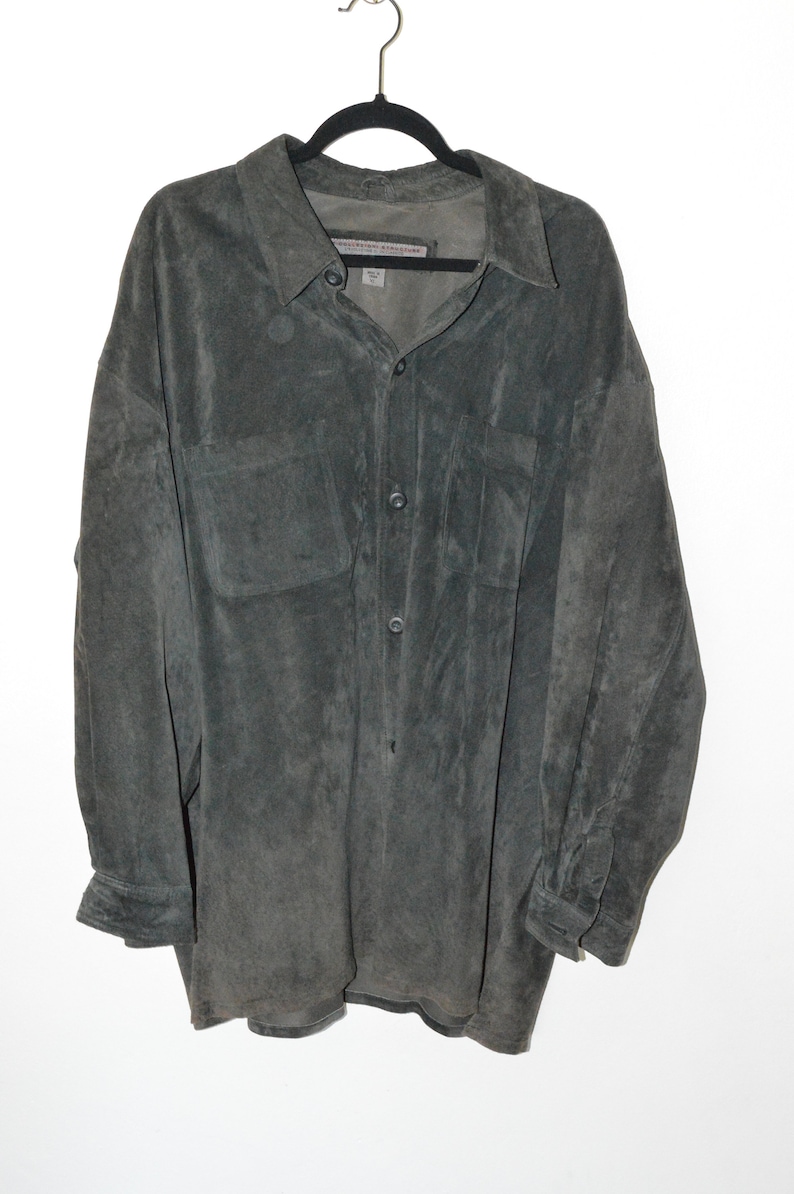 Deep Hunter Green Le Collezioni Structure L/'Evoluziome Un Classico Men/'s Leather ShirtJacket