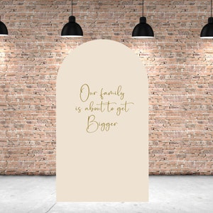 Arch Baby Shower Backdrop: Correx Party Announcement Board