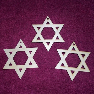 Star of David Shaped Craft Blank 4 inch