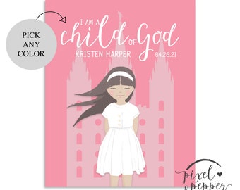 8x10 LDS Taufgeschenk, Taufgeschenk, Taufe Druck, Taufgeschenk, Taufe, Geschenk für Sie