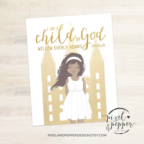 lds baptism gifts girl