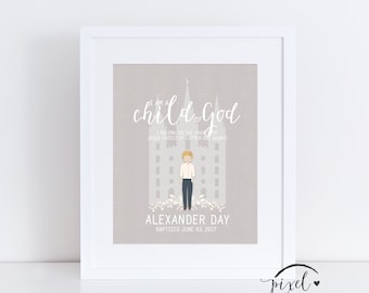 8x10 LDS Taufgeschenk, Taufgeschenk, Taufe Druck, Taufgeschenk, Taufe