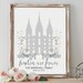 Personalized Temple Print LDS Families Are Forever Wedding Gift Present ...