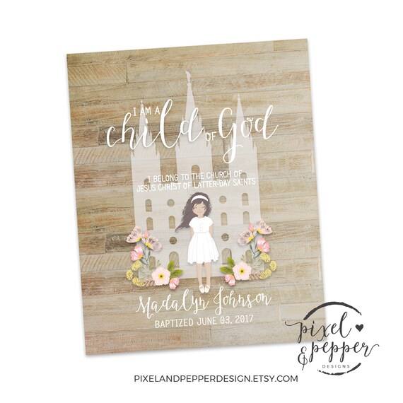 lds baptism gifts girl