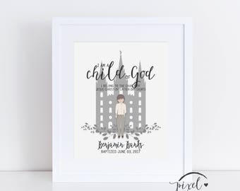8x10 LDS Taufgeschenk, Taufgeschenk, Taufe Druck, Taufgeschenk, Taufe
