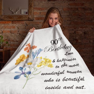 Happy 90th Birthday BlanketBack In 1933 BlanketFleece -  Portugal