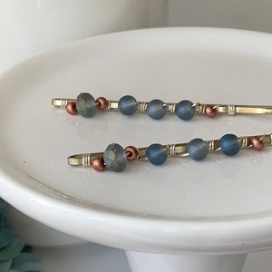 Decorative Bobby Pins, Beaded Hair Slides, Delicate Hair Pins, Easter Basket Stuffers for Girls