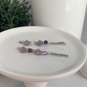 Bobby Pins for Fine Hair, Mother’s Day Gift, Minimalist Beaded Hair Pins, Decorative Hair Clips, Grandma Gift