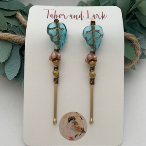 Beaded Bobby Pins, Pretty Hair Pins, Small Teacher Gifts, Easter Basket Stuffers for Adults