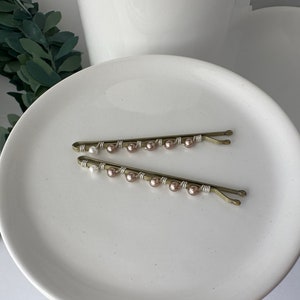 Beaded Bobby Pins, Decorative Hair Pins, Grandma Gift, Prom Hair Slides, Bridesmaid Gifts, Mother&#39;s Day Gifts