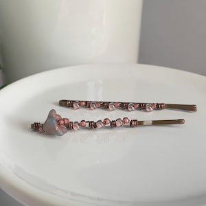 Beaded Bobby Pins, Embellished Hair Pins, Minimalist Hair Clips
