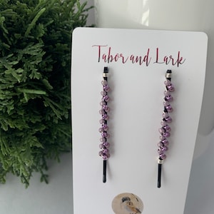 Bobby Pins for Fine Hair, Minimalist Beaded Hair Pins, Decorative Hair Clips, Grandma Gift