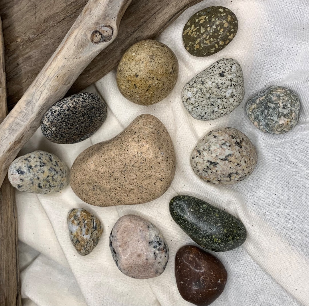 Red Spotted Rocks River, Rock, Spotted, Red, Tan, Gray, Peach, White, Polished - Etsy