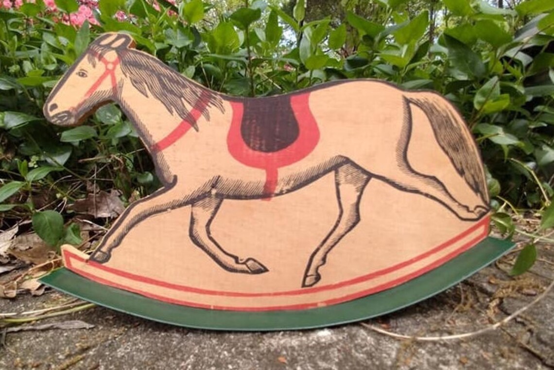 Vintage carnival horse game piece Etsy