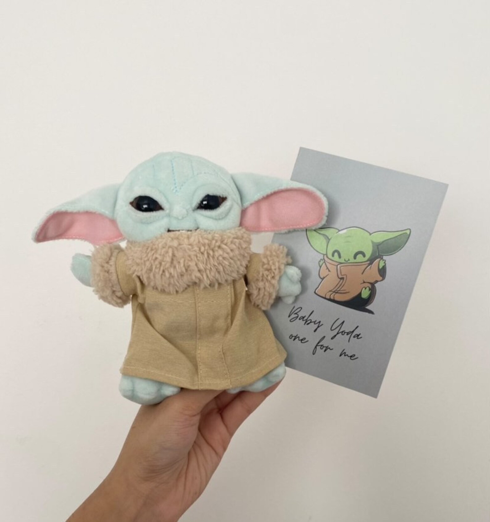 Baby Yoda Mini Keyring Keychain Plush Toy and Card Baby Yoda Etsy