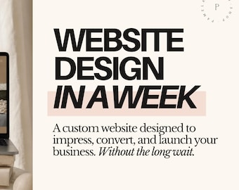 One Week Website Design – Unlimited Revisions | Ready to launch | Priority Turnaround