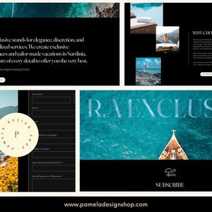 Website design for a luxury concierge business. Modern, sophisticated, luxurious website design from scratch.