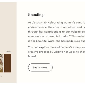 May include: A branding concept presentation with a logo, mood board, and color palette. The logo features the letters "C" and "I" in a circular design. The mood board includes images of palm trees and textures.