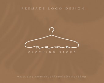 Premade logo | Simple Minimalist Modern premade Logo | Clothing Store Website Instagram Boutique Fashion Elegant Logo