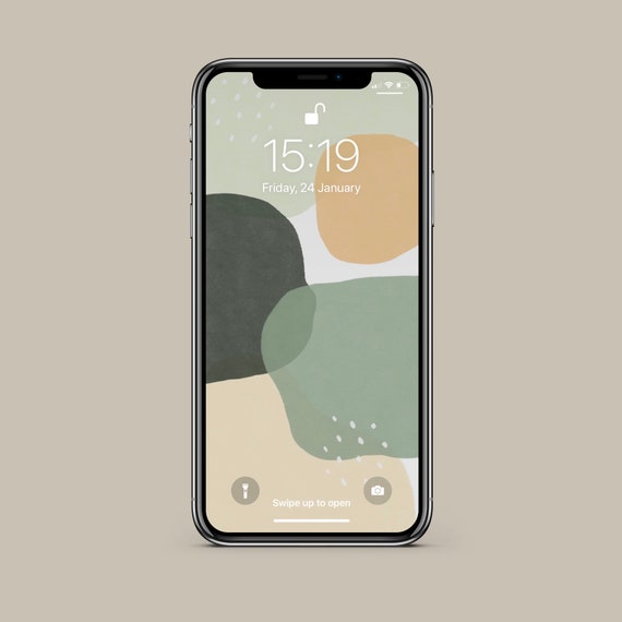 3 Iphone Wallpaper Design In 3 Beautiful Colors Modern Etsy
